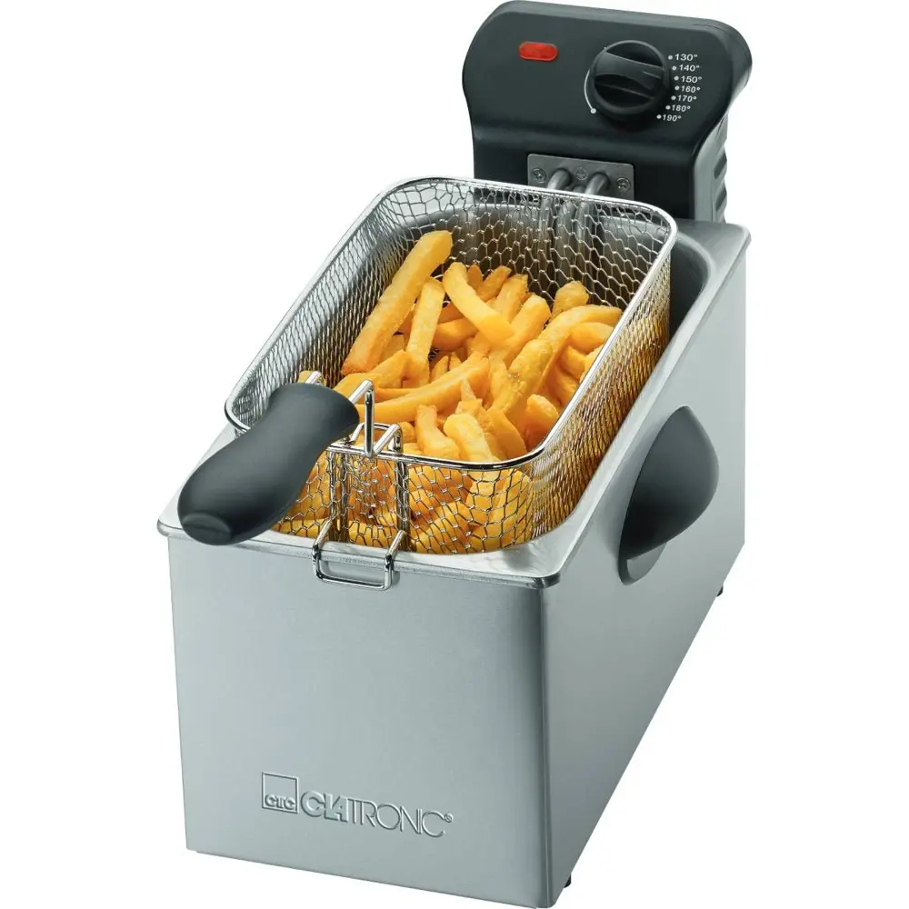 Фото 3 Электрическая фритюрница Clatronic FR 3587 inox 3 л цвет серый металлик Фото 3 Электрическая фритюрница Clatronic FR 3587 inox 3 л цвет серый металлик