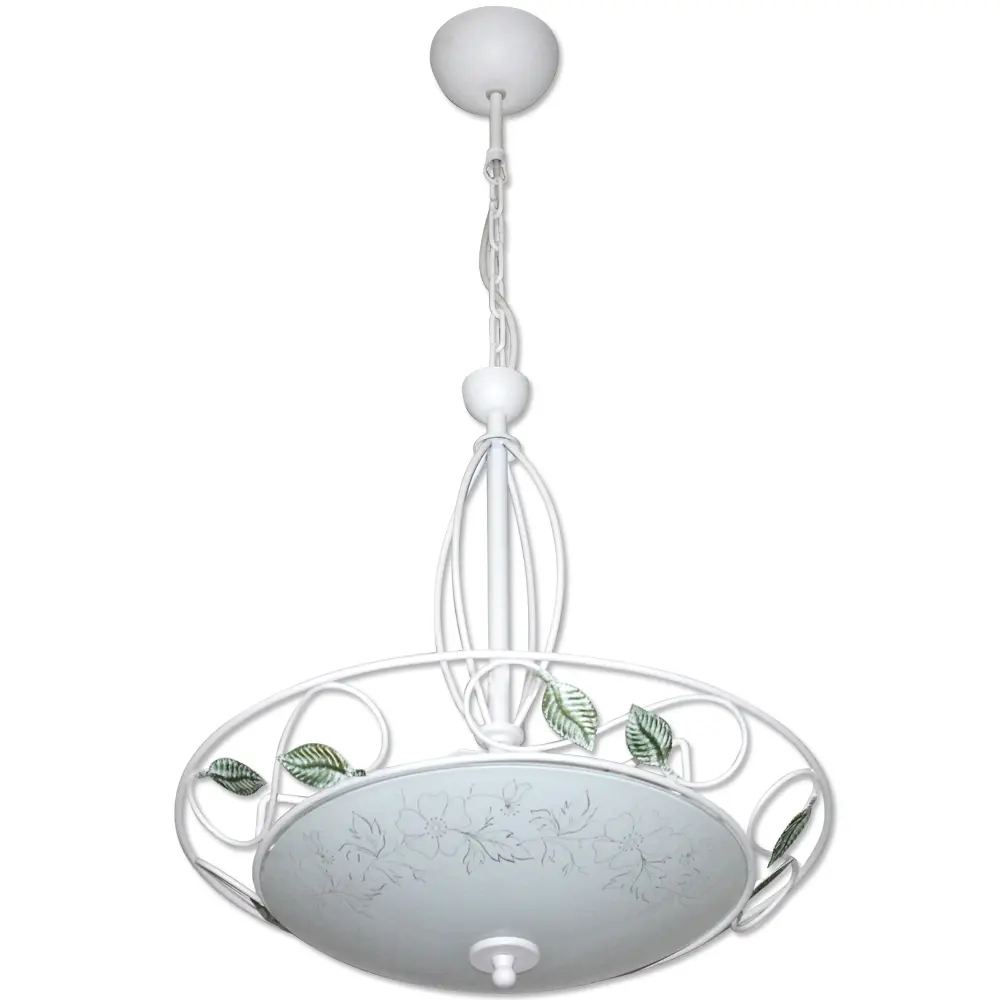 Фото Люстра потолочная Завод элетех 1005251592 2 лампы 10 м² цвет белый