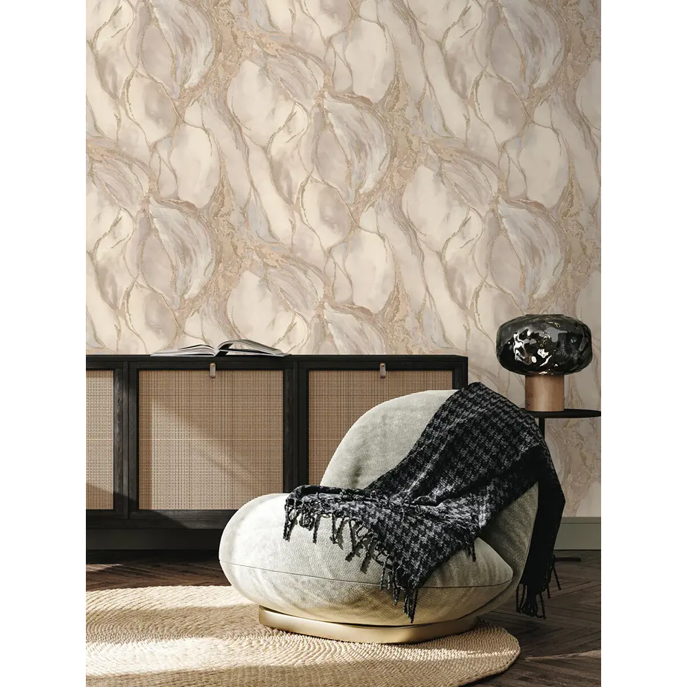 Фото 4 Обои флизелиновые Euro Decor Mineral 1.06 м бежевые 7222-02 Фото 4 Обои флизелиновые Euro Decor Mineral 1.06 м бежевые 7222-02