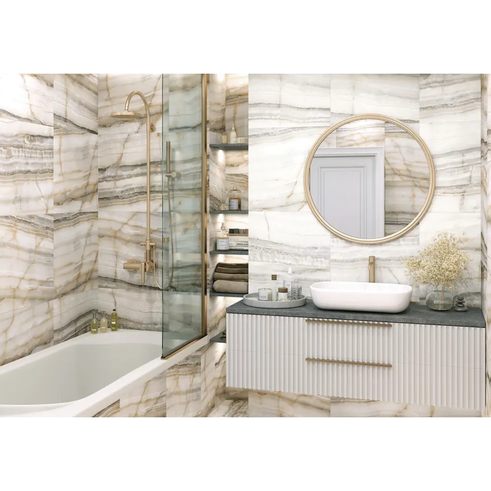 Фото Керамогранит Alma ceramica GFU57SMD40L 139 57x57см 1.62 м² цвет бежевый, цена за упаковку Фото Керамогранит Alma ceramica GFU57SMD40L 139 57x57см 1.62 м² цвет бежевый, цена за упаковку