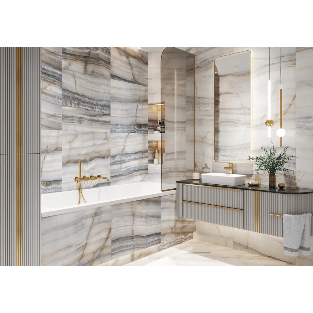 Фото Керамогранит Alma ceramica GFU57SMD07L 141 57x57см 1.62 м² цвет белый, цена за упаковку Фото Керамогранит Alma ceramica GFU57SMD07L 141 57x57см 1.62 м² цвет белый, цена за упаковку