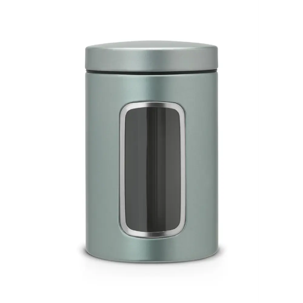 Фото Контейнер для пищевых продуктов Brabantia 1.4 л нержавеющая сталь цвет мятный Фото Контейнер для пищевых продуктов Brabantia 1.4 л нержавеющая сталь цвет мятный