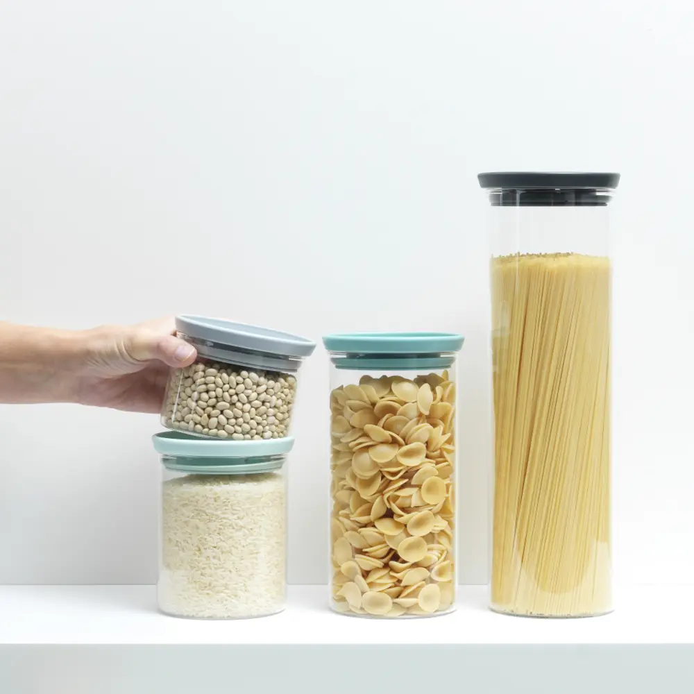 Фото 3 Набор банок 3 шт Brabantia 0.3 л стекло цвет Фото 3 Набор банок 3 шт Brabantia 0.3 л стекло цвет