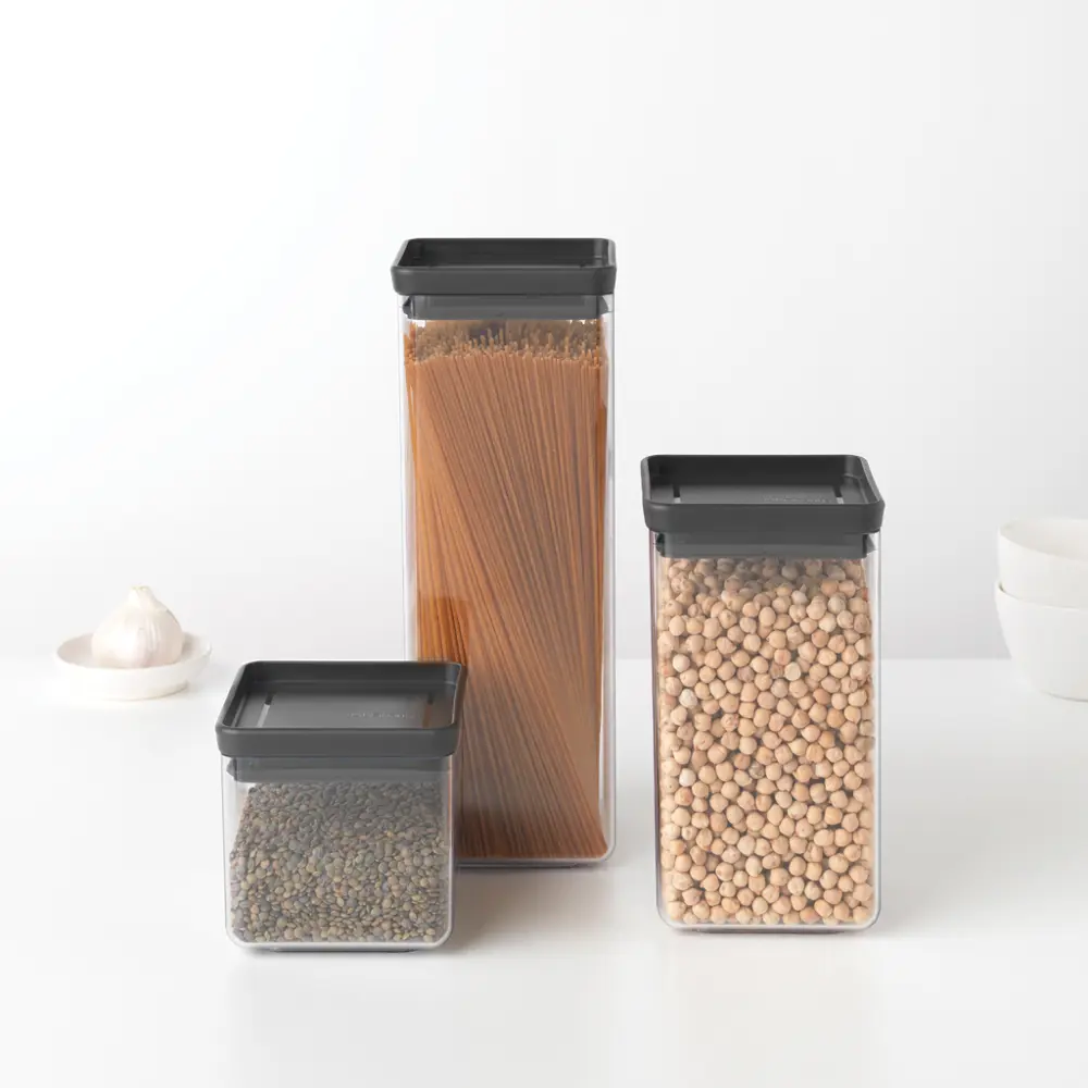 Фото 5 Контейнер для пищевых продуктов Brabantia 1.6 л пластик цвет темно-серый