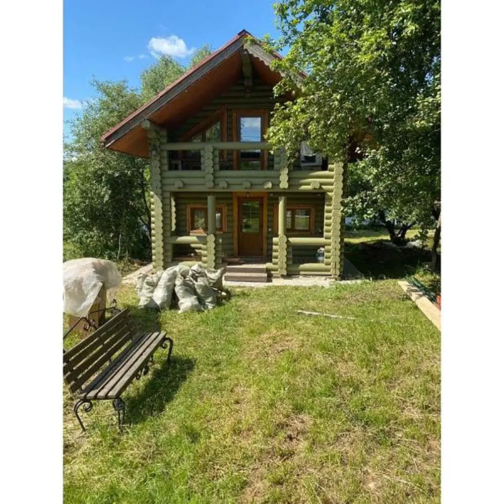 Фото 3 Краска по дереву для наружных работ без запаха Profipaints Eco Wood Facade 0.9л RAL-8015