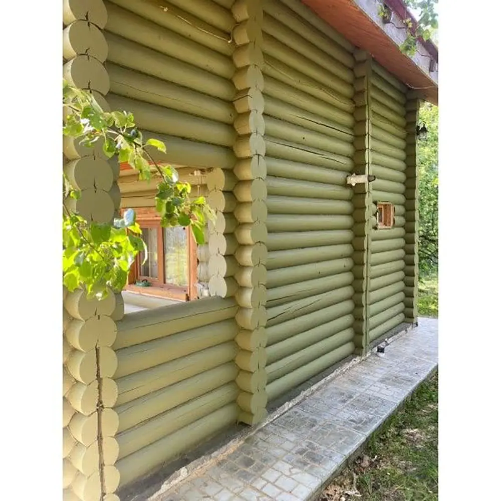 Фото 12 Краска по дереву для наружных работ без запаха Profipaints Eco Wood Facade 0.9л RAL-3020