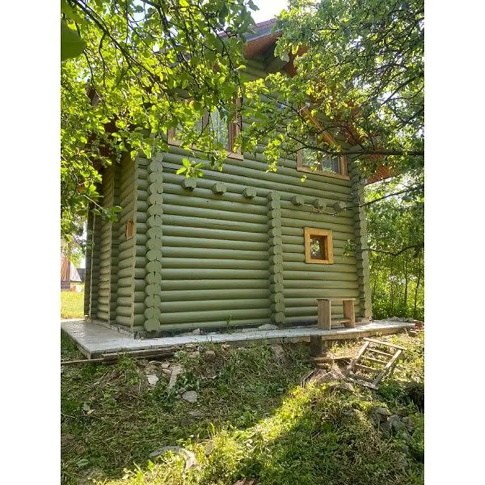 Фото 13 Краска по дереву для наружных работ без запаха Profipaints Eco Wood Facade 2.7л RAL-8019