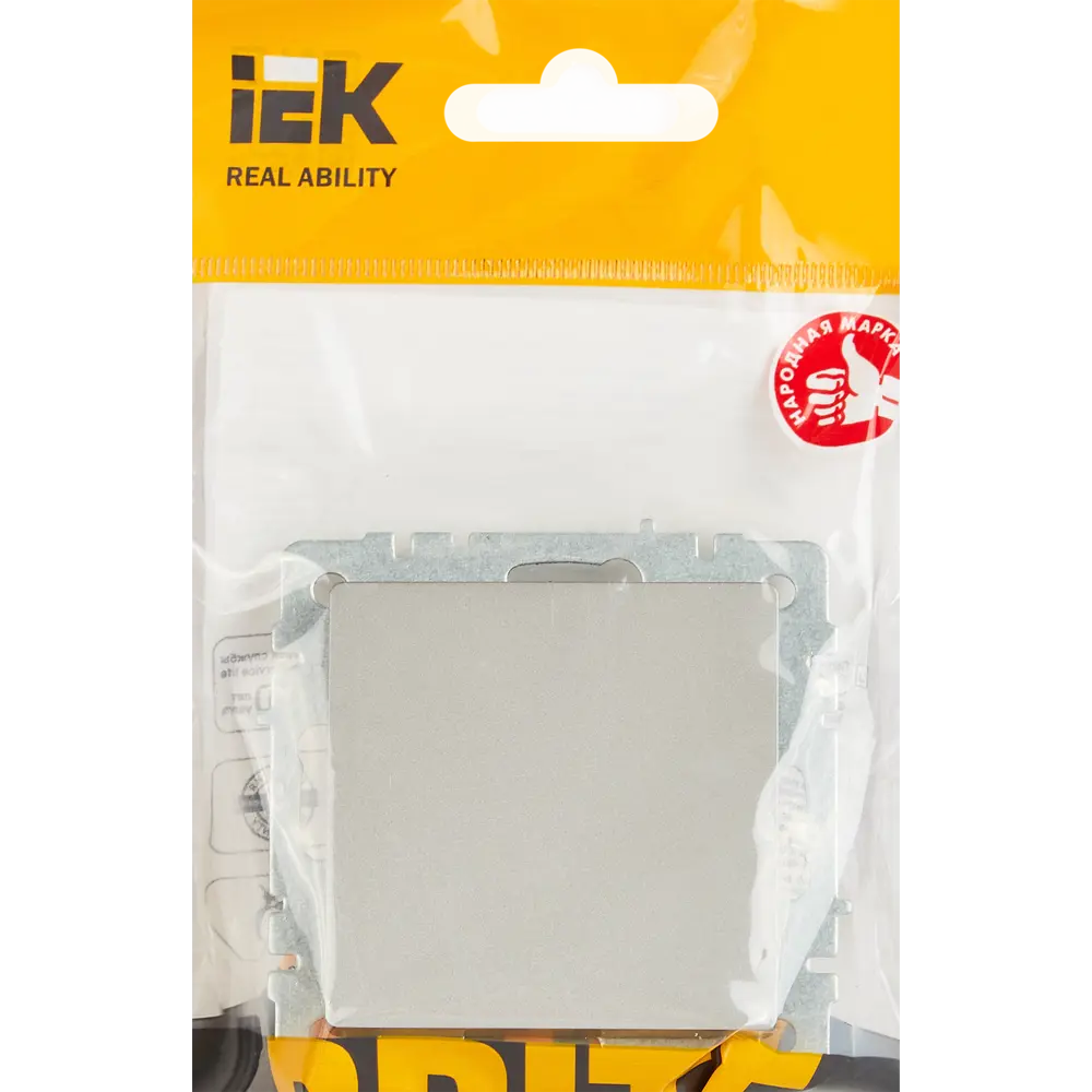 Фото 5 Заглушка IEK Brite цвет сталь