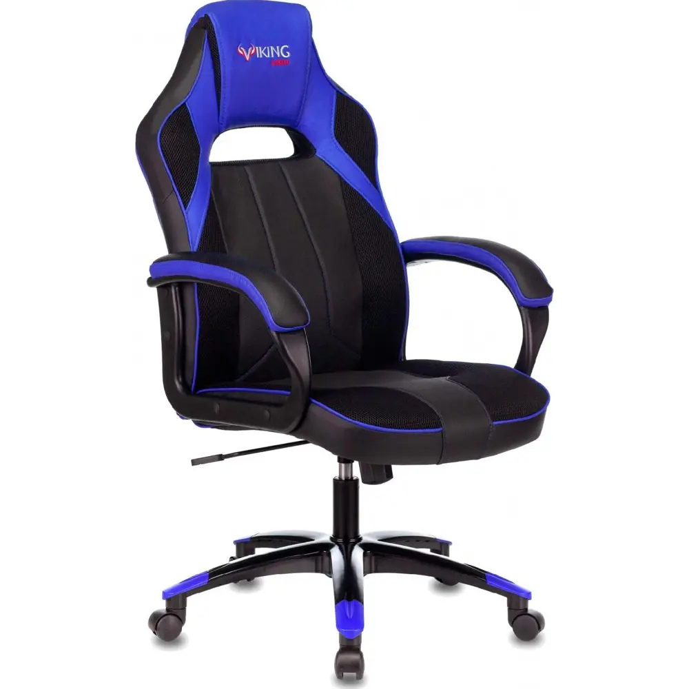 Фото Игровое кресло Бюрократ искусственная кожа цвет синий VIKING 2 AERO BLUE Фото Игровое кресло Бюрократ искусственная кожа цвет синий VIKING 2 AERO BLUE