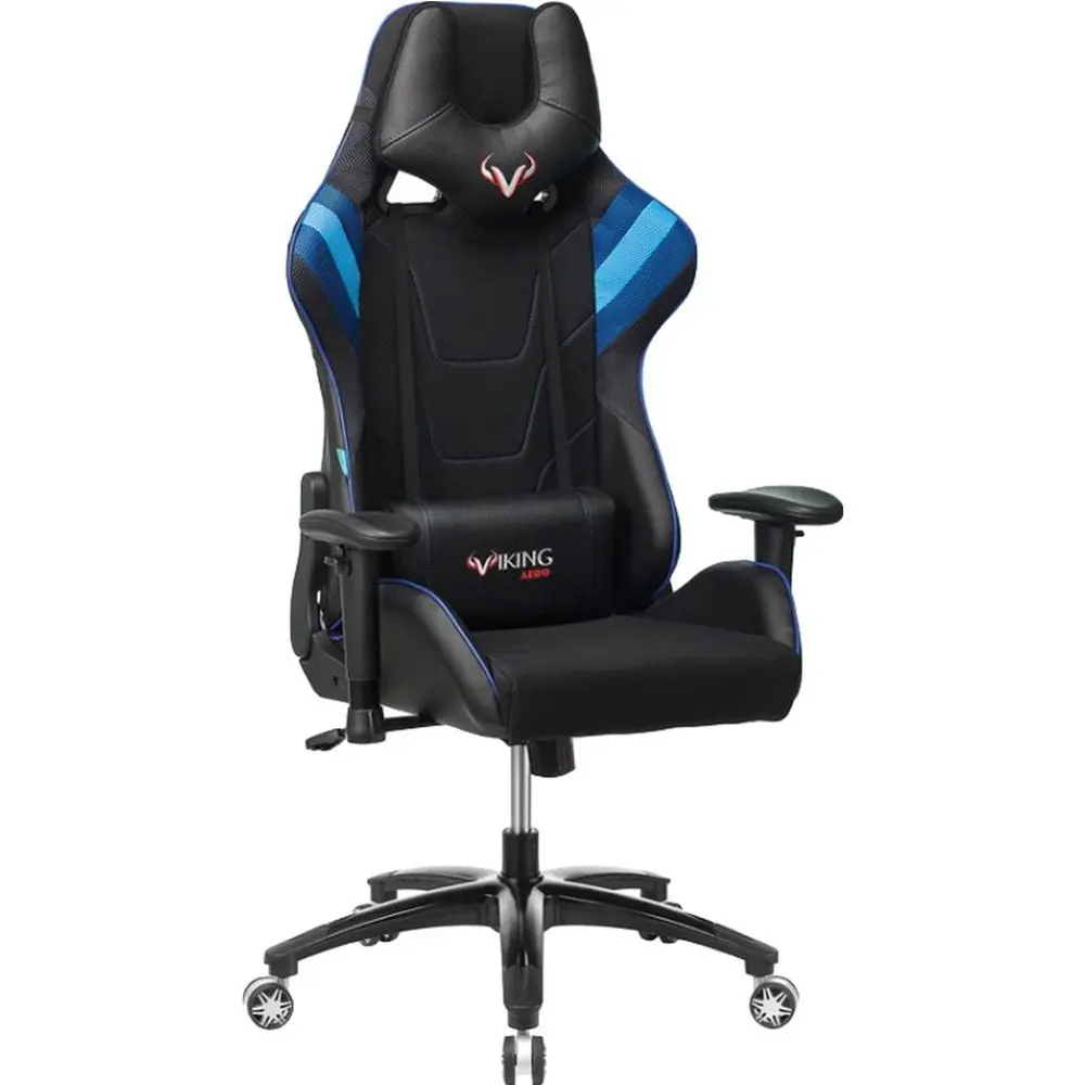 Фото Игровое кресло Бюрократ искусственная кожа цвет синий VIKING 4 AERO BLUE Фото Игровое кресло Бюрократ искусственная кожа цвет синий VIKING 4 AERO BLUE