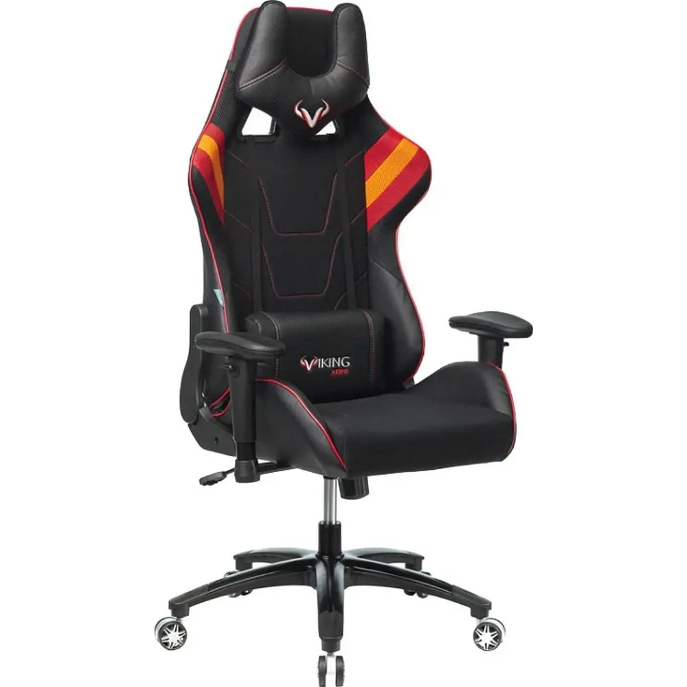 Фото Игровое кресло Бюрократ искусственная кожа цвет красный VIKING 4 AERO RED Фото Игровое кресло Бюрократ искусственная кожа цвет красный VIKING 4 AERO RED