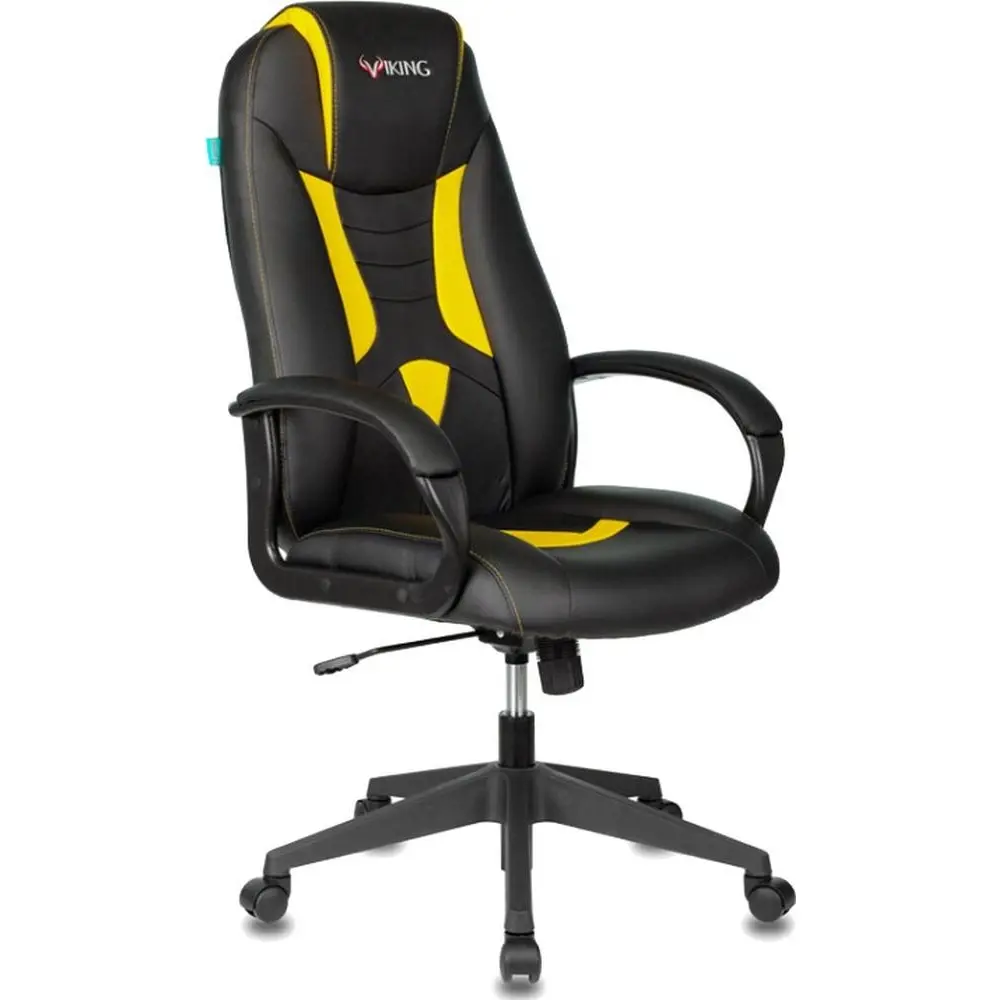 Фото Игровое кресло Бюрократ искусственная кожа цвет желтый VIKING-8N/BL-YELL Фото Игровое кресло Бюрократ искусственная кожа цвет желтый VIKING-8N/BL-YELL