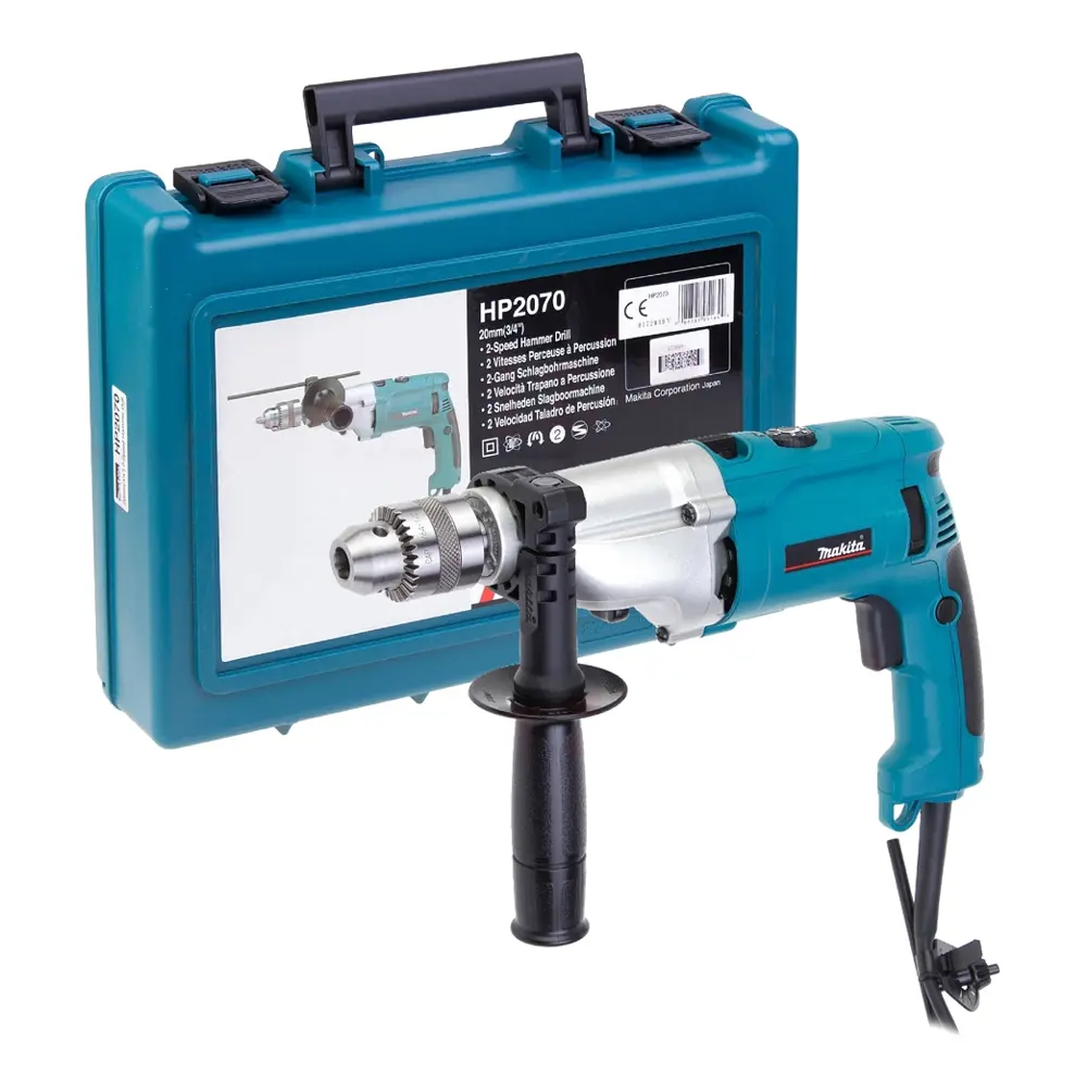 Фото 2 Дрель сетевая Makita HP2070 88381051644, 1010 Вт Фото 2 Дрель сетевая Makita HP2070 88381051644, 1010 Вт