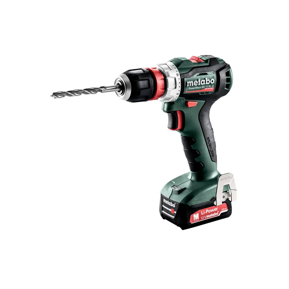 Фото Дрель-шуруповерт аккумуляторная METABO PowerMaxx BS 12 BL Q 12В 2x2Ач Li-Ion Фото Дрель-шуруповерт аккумуляторная METABO PowerMaxx BS 12 BL Q 12В 2x2Ач Li-Ion