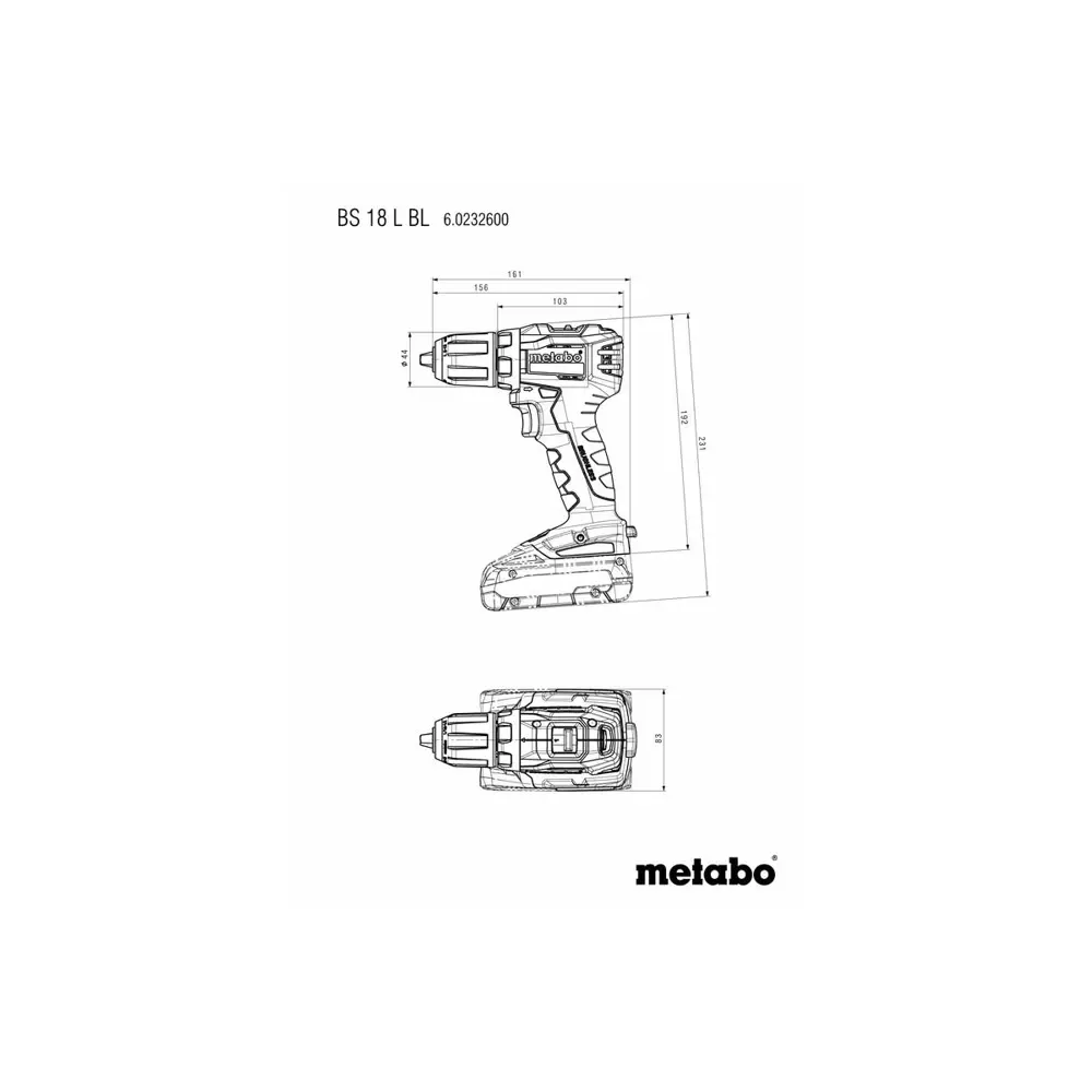 Фото 3 Дрель-шуруповерт аккумуляторная бесщеточная Metabo BS 18 L BL 6653980, 18 В Li-Ion 2x2 Ач Фото 3 Дрель-шуруповерт аккумуляторная бесщеточная Metabo BS 18 L BL 6653980, 18 В Li-Ion 2x2 Ач
