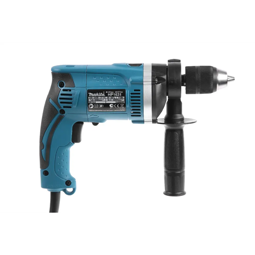 Фото 3 Дрель сетевая ударная Makita HP1631, 710 Вт Фото 3 Дрель сетевая ударная Makita HP1631, 710 Вт