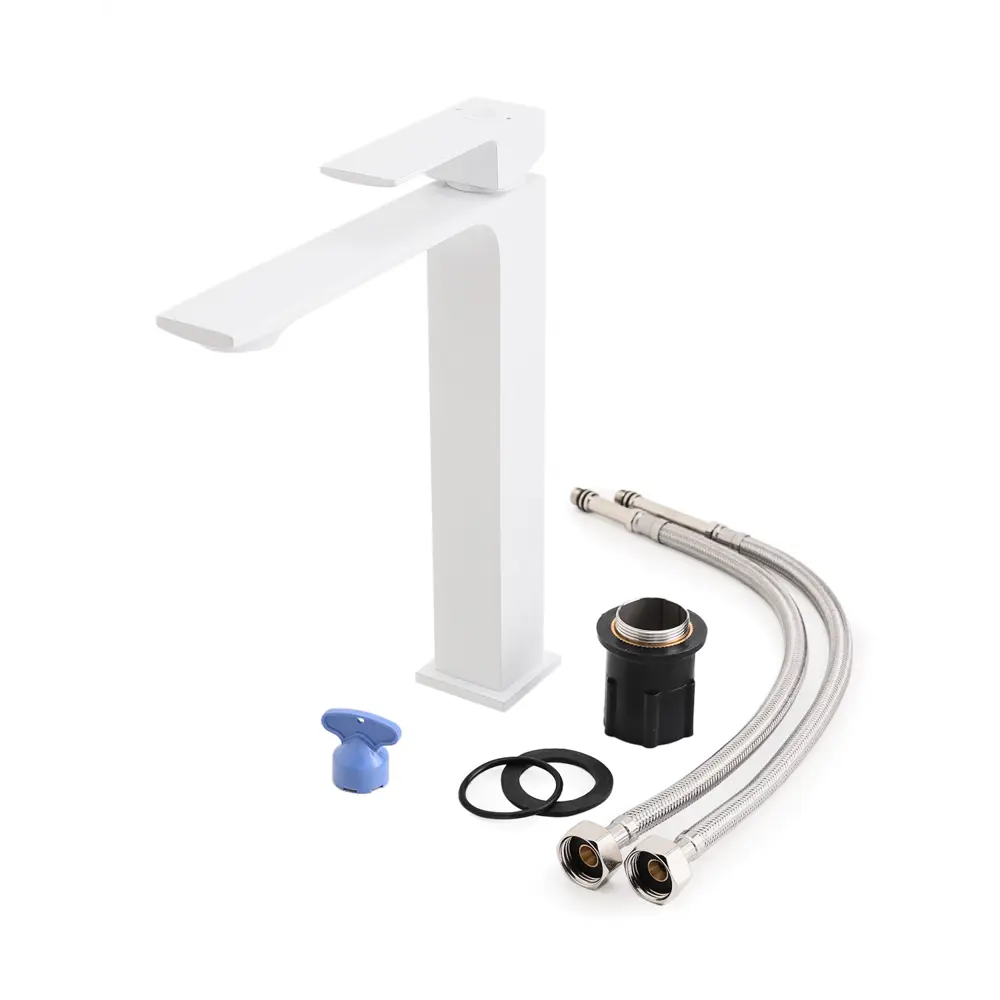 Фото 8 Смеситель для раковины Orange LMM04-121w однорычажный цвет белый Фото 8 Смеситель для раковины Orange LMM04-121w однорычажный цвет белый