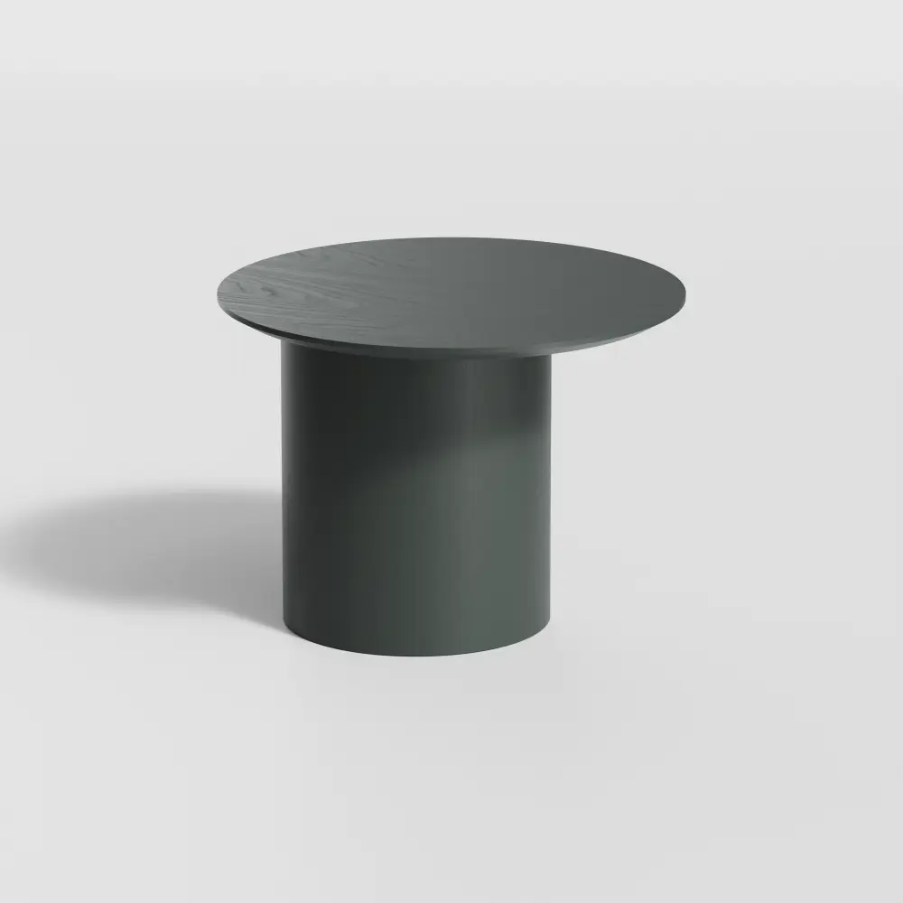 Фото 2 Журнальный столик круглый Ellipse furniture со смещенным основанием 50x50x37.5 см темно-серый Фото 2 Журнальный столик круглый Ellipse furniture со смещенным основанием 50x50x37.5 см темно-серый