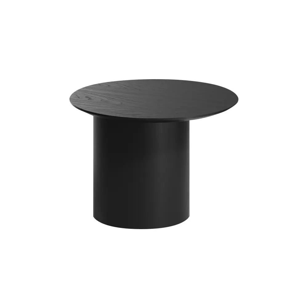 Фото Журнальный столик круглый Ellipse furniture со смещенным основанием 50x50x37.5 см черный Фото Журнальный столик круглый Ellipse furniture со смещенным основанием 50x50x37.5 см черный