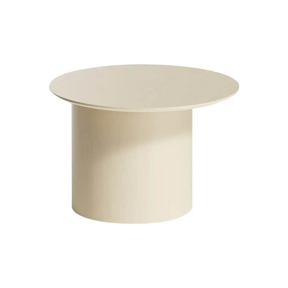 Фото Журнальный столик круглый Ellipse furniture со смещенным основанием 60x60x41 см молочный Фото Журнальный столик круглый Ellipse furniture со смещенным основанием 60x60x41 см молочный