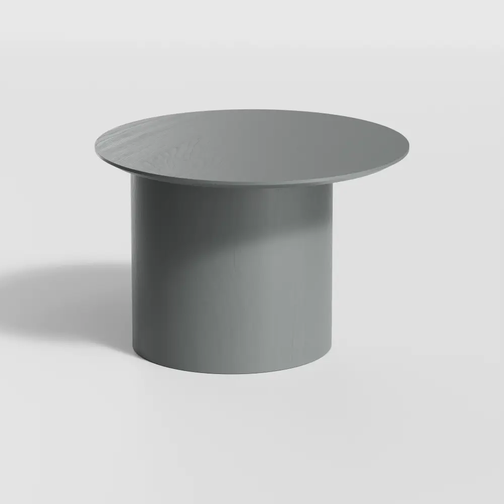 Фото 2 Журнальный столик круглый Ellipse furniture со смещенным основанием 60x60x41 см серый Фото 2 Журнальный столик круглый Ellipse furniture со смещенным основанием 60x60x41 см серый