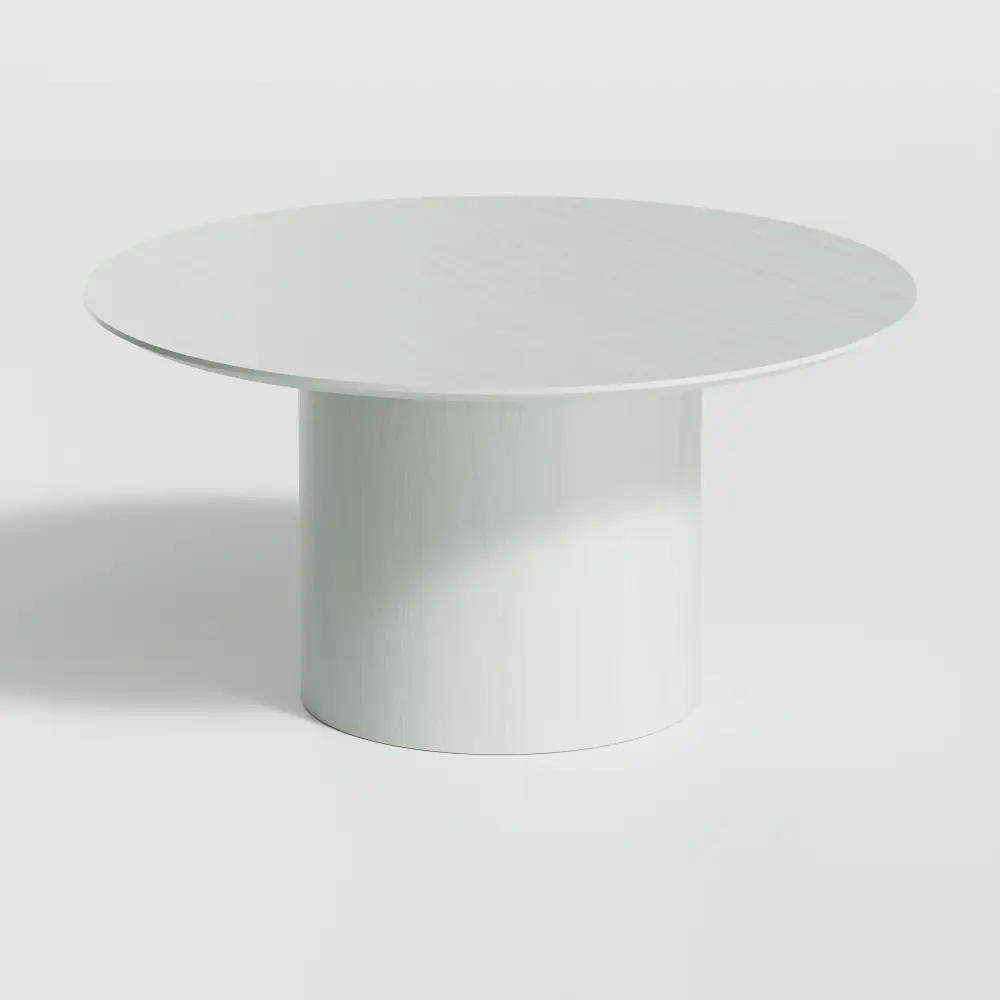 Фото 2 Журнальный столик круглый Ellipse furniture 80x80x41см белый Фото 2 Журнальный столик круглый Ellipse furniture 80x80x41см белый