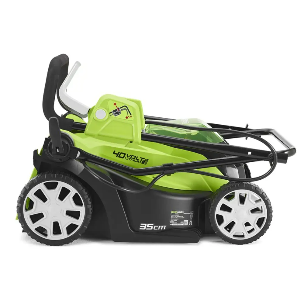 Фото 5 Газонокосилка аккумуляторная Greenworks 2501907UB 40V G40LM35K4 35 см АКБ и ЗУ в комплекте Фото 5 Газонокосилка аккумуляторная Greenworks 2501907UB 40V G40LM35K4 35 см АКБ и ЗУ в комплекте