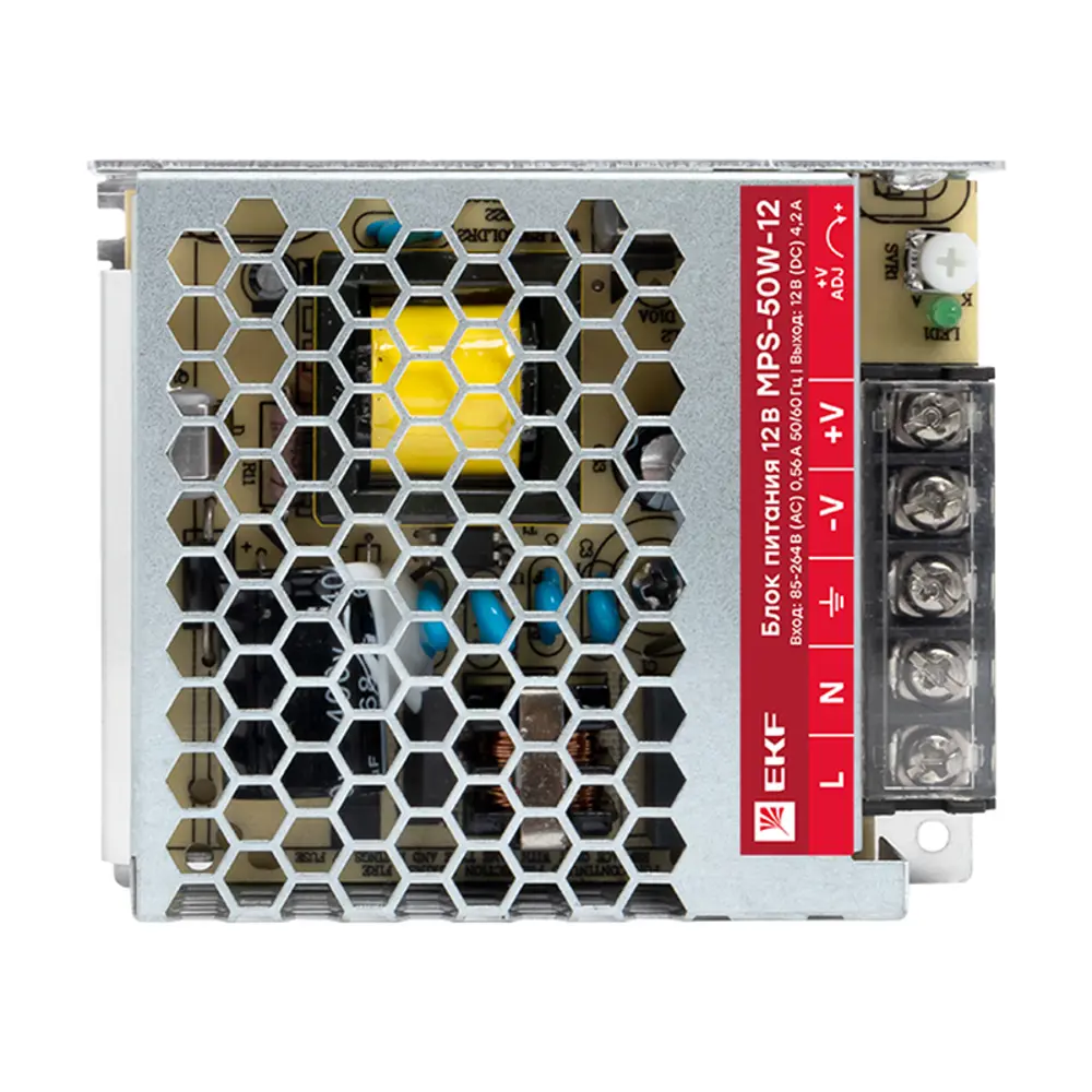 Фото Блок питания Ekf Mps-50w-12 12 В 50 Вт IP20 Фото Блок питания Ekf Mps-50w-12 12 В 50 Вт IP20
