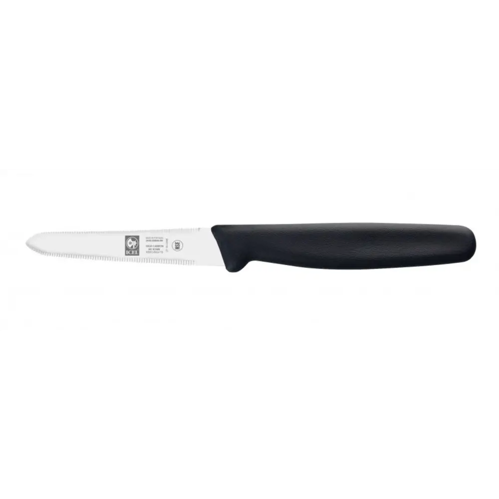 Фото Нож для грейпфрута 80/190 мм. черный с зубцами Фото Нож для грейпфрута 80/190 мм. черный с зубцами