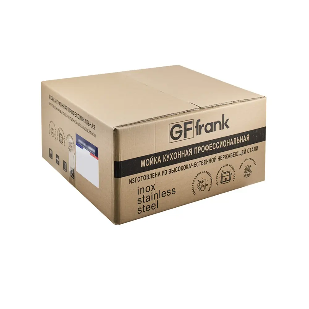 Фото 5 Мойка врезная GFfrank 50x50 см толщина 2.0 х 0.6 мм глубина 200 мм + большой сифон с переливом Фото 5 Мойка врезная GFfrank 50x50 см толщина 2.0 х 0.6 мм глубина 200 мм + большой сифон с переливом
