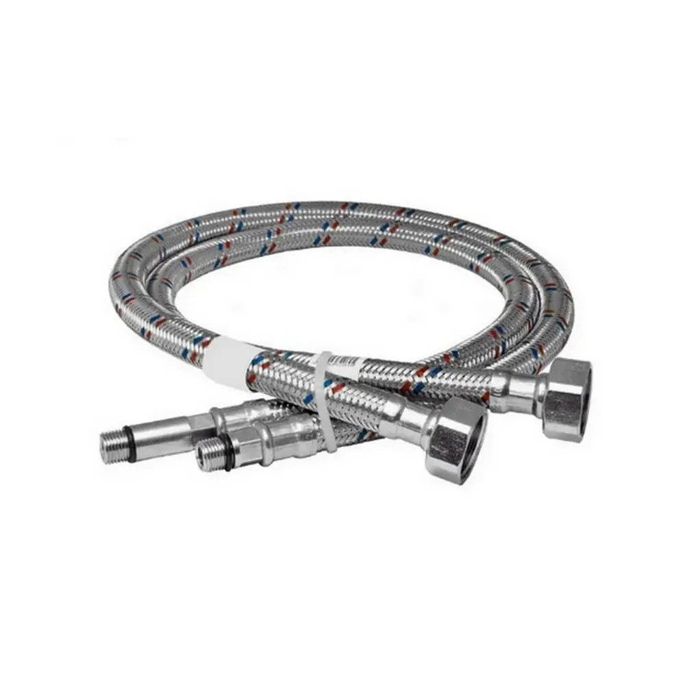 Фото Гибкая подводка для воды Aqualine 1/2"xM10 50 см наружная-внутренняя резьба 2 шт Фото Гибкая подводка для воды Aqualine 1/2"xM10 50 см наружная-внутренняя резьба 2 шт
