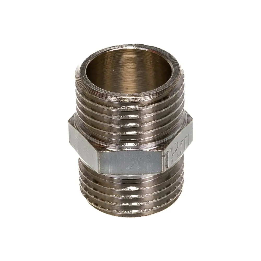 Фото 2 Ниппель Terma 1/2"x1/2" НР латунь 40102 Фото 2 Ниппель Terma 1/2"x1/2" НР латунь 40102