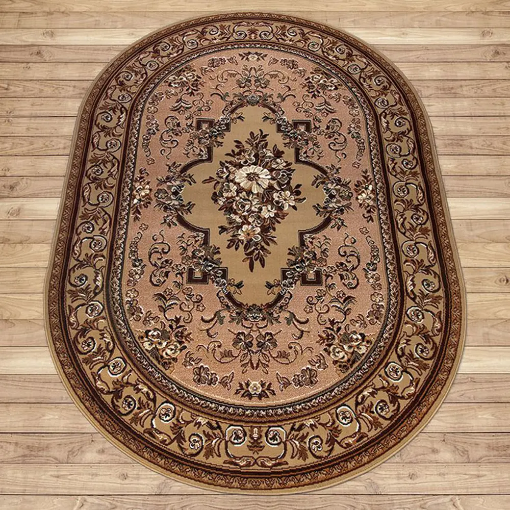 Фото Ковер Белка Сегура (15101_10122) Лайла де Люкс 140x190 см Овал