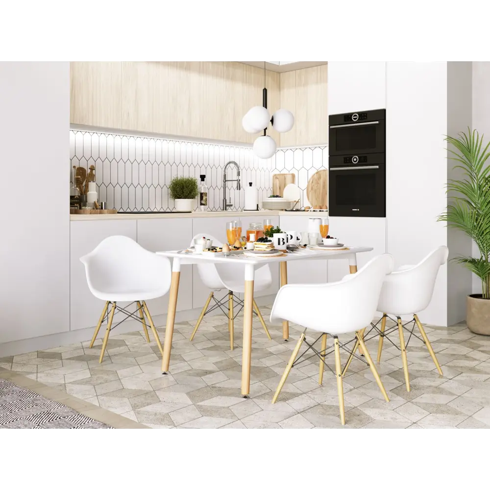 Фото 3 Кухонный стул Stool Group Daw 80x56x42 см пластик цвет красный Фото 3 Кухонный стул Stool Group Daw 80x56x42 см пластик цвет красный
