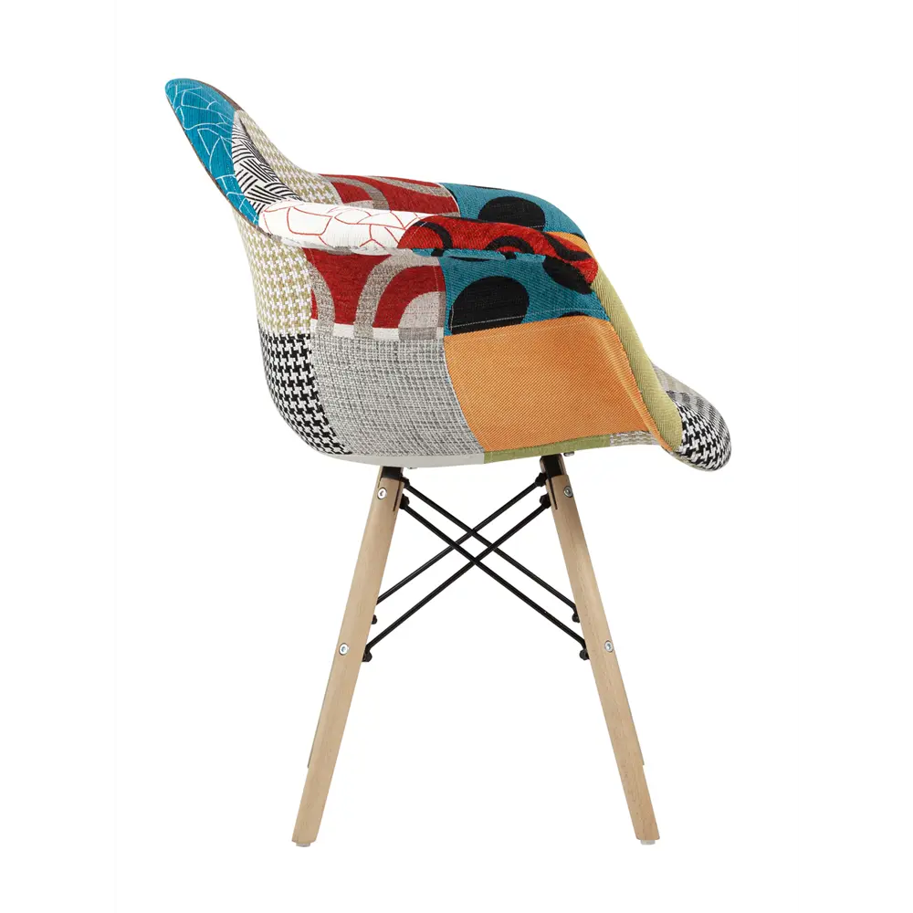 Фото 8 Кухонный стул Stool Group Daw 80x56x40 см ткань цвет разноцветный Фото 8 Кухонный стул Stool Group Daw 80x56x40 см ткань цвет разноцветный