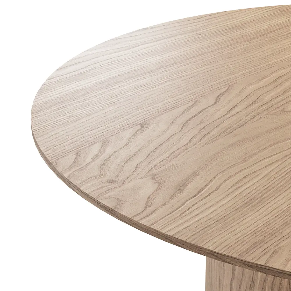 Фото 3 Обеденный стол круглый Ellipse Furniture Type 80x75x80 см дерево цвет беленый дуб Фото 3 Обеденный стол круглый Ellipse Furniture Type 80x75x80 см дерево цвет беленый дуб