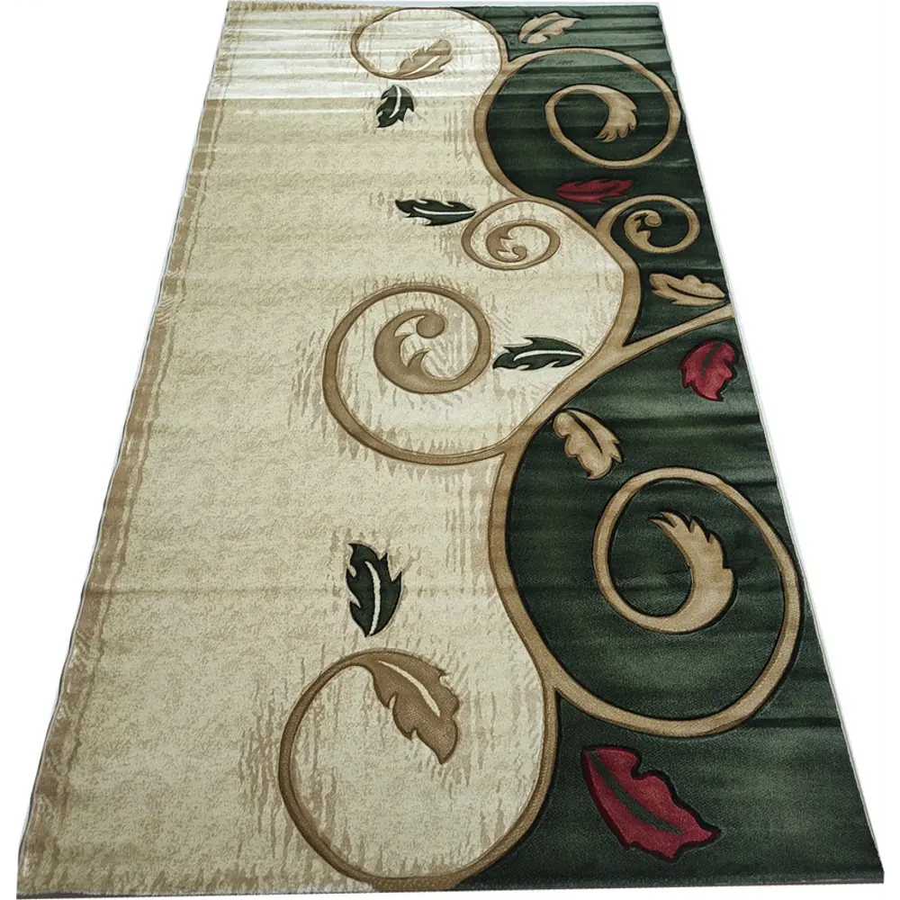 Фото 4 Ковер Imperial Carving (3004_CREAM/D.GREEN) Прямой 200x300 см