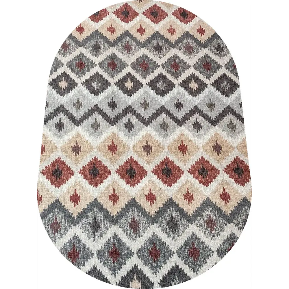 Фото Ковер Нева Тафт Принт 120071 овал 200x300см цвет бежевый Фото Ковер Нева Тафт Принт 120071 овал 200x300см цвет бежевый