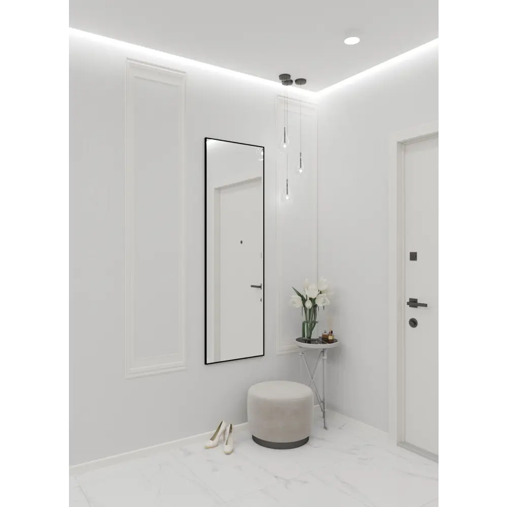 Фото 3 Зеркало настенное One mirror 161x45 см черное Фото 3 Зеркало настенное One mirror 161x45 см черное