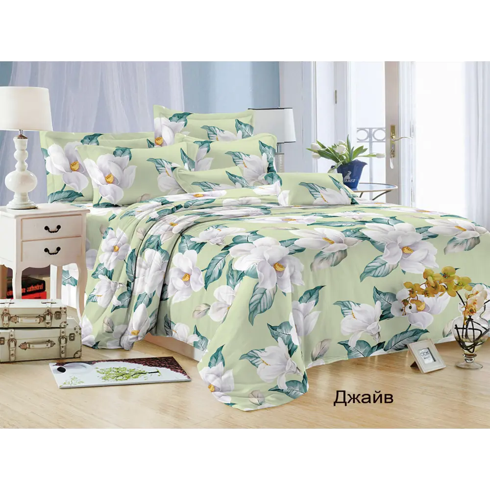 Фото Комплект постельного белья Эльф 2140-Джайв, семейный, сатин, разноцветный Фото Комплект постельного белья Эльф 2140-Джайв, семейный, сатин, разноцветный