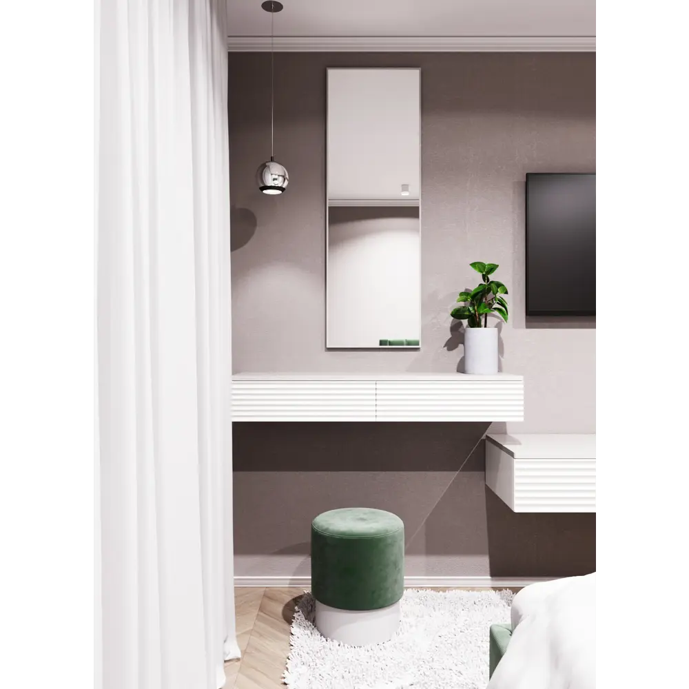 Фото 4 Зеркало интерьерное в алюминиевой раме настенное ONE Mirror 130x50 см серебро Фото 4 Зеркало интерьерное в алюминиевой раме настенное ONE Mirror 130x50 см серебро