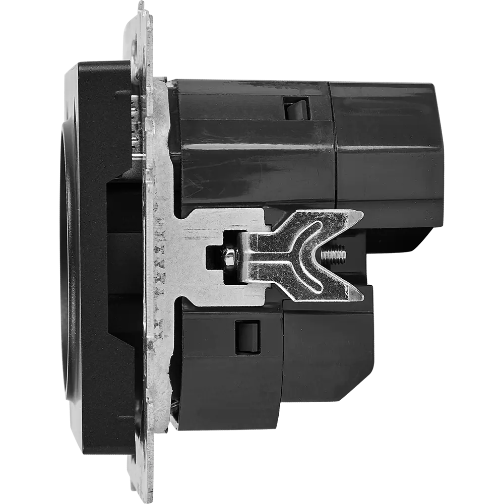 Фото 3 Розетка USB встраиваемая IEK Brite РЮш11-1-БрЧ с заземлением цвет черный Фото 3 Розетка USB встраиваемая IEK Brite РЮш11-1-БрЧ с заземлением цвет черный