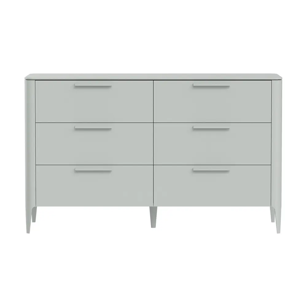 Фото Комод Ellipse furniture Type 6 ящиков 140x51x85 см МДФ цвет светло-серый Фото Комод Ellipse furniture Type 6 ящиков 140x51x85 см МДФ цвет светло-серый