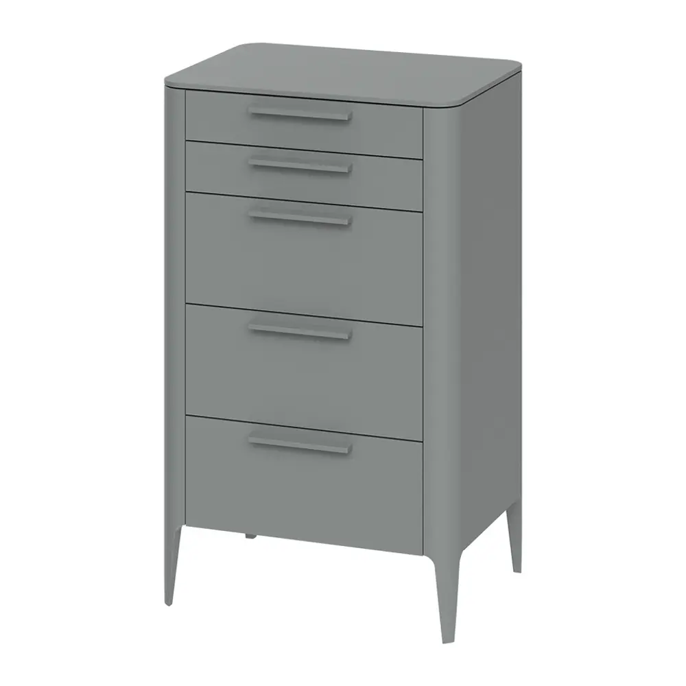 Фото 2 Комод Ellipse furniture Type 5 ящиков 60x45x100 см МДФ цвет серый Фото 2 Комод Ellipse furniture Type 5 ящиков 60x45x100 см МДФ цвет серый