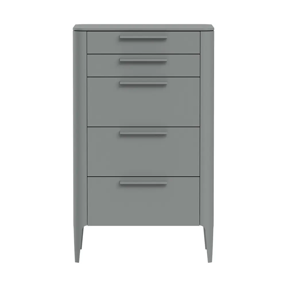 Фото Комод Ellipse furniture Type 5 ящиков 60x45x100 см МДФ цвет серый Фото Комод Ellipse furniture Type 5 ящиков 60x45x100 см МДФ цвет серый