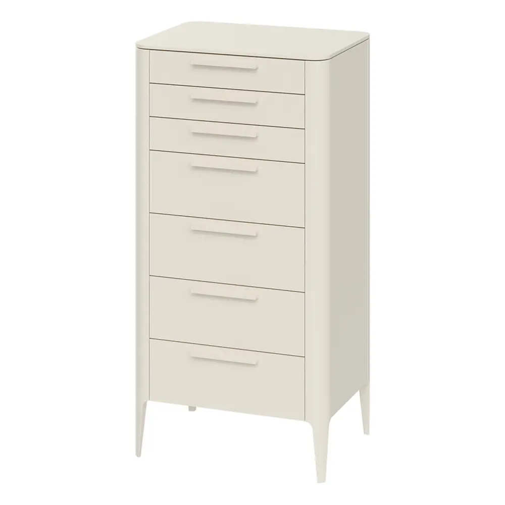 Фото 2 Комод Ellipse furniture Type 7 ящиков 60x45x100 см МДФ цвет молочный Фото 2 Комод Ellipse furniture Type 7 ящиков 60x45x100 см МДФ цвет молочный