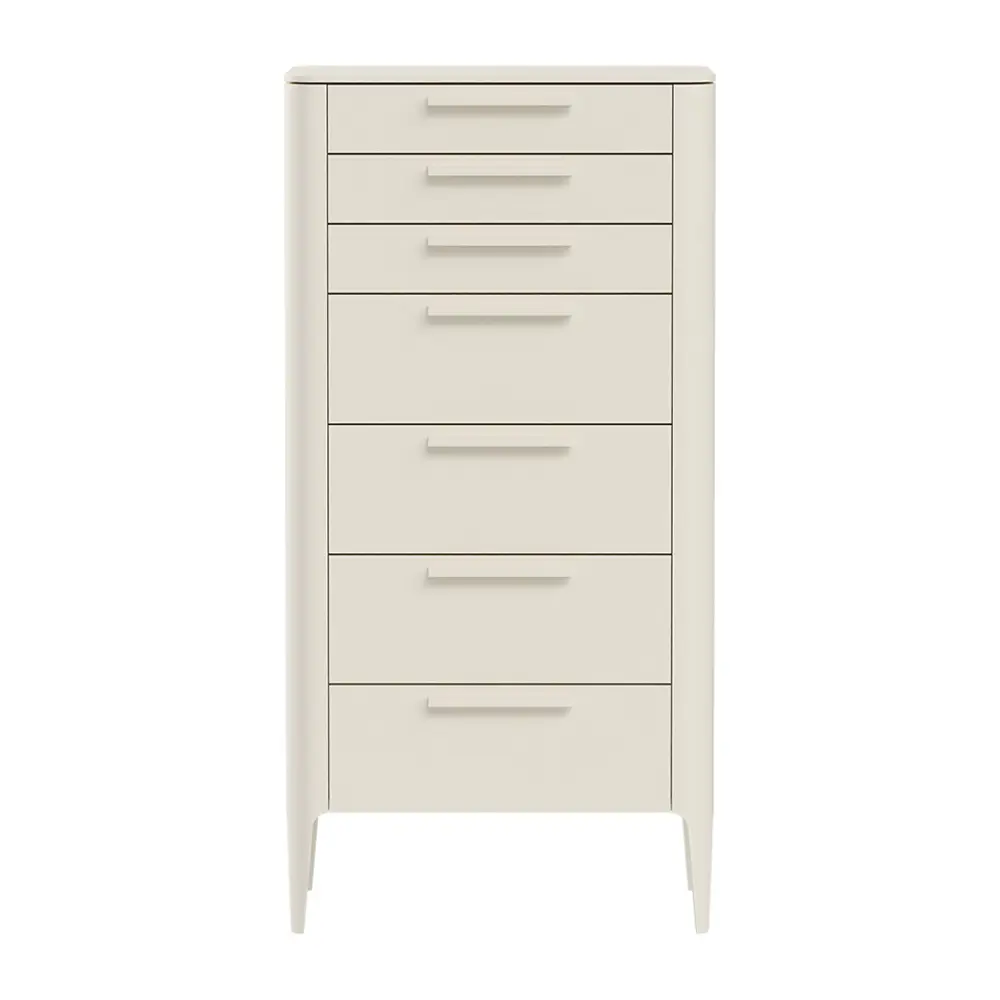 Фото Комод Ellipse furniture Type 7 ящиков 60x45x100 см МДФ цвет молочный Фото Комод Ellipse furniture Type 7 ящиков 60x45x100 см МДФ цвет молочный