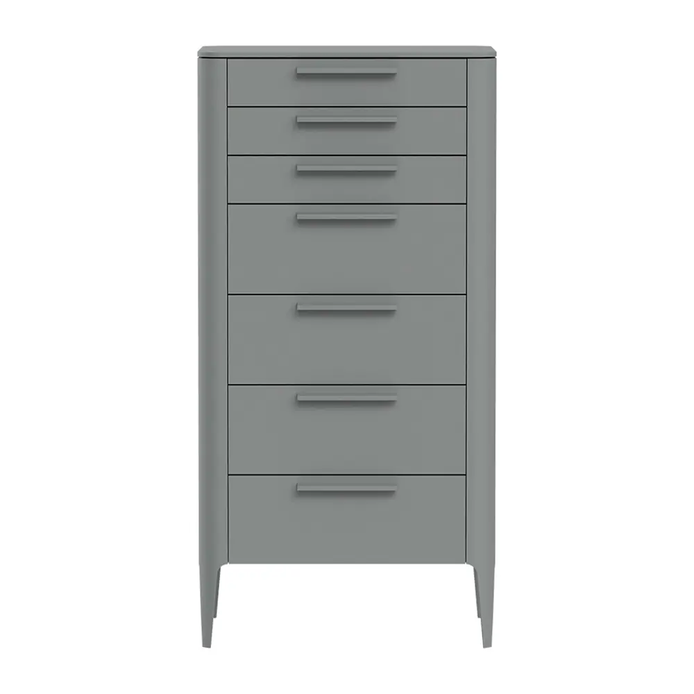 Фото Комод Ellipse furniture Type 7 ящиков 60x45x100 см МДФ цвет серый Фото Комод Ellipse furniture Type 7 ящиков 60x45x100 см МДФ цвет серый