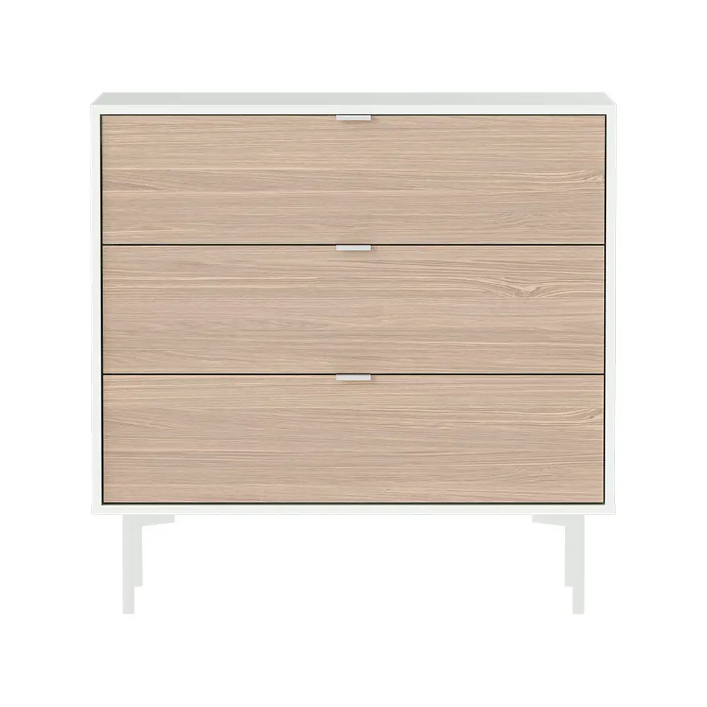 Фото 2 Комод Ellipse furniture Hub 3 ящика 91x49x89.6 см МДФ цвет белый/натуральный Фото 2 Комод Ellipse furniture Hub 3 ящика 91x49x89.6 см МДФ цвет белый/натуральный