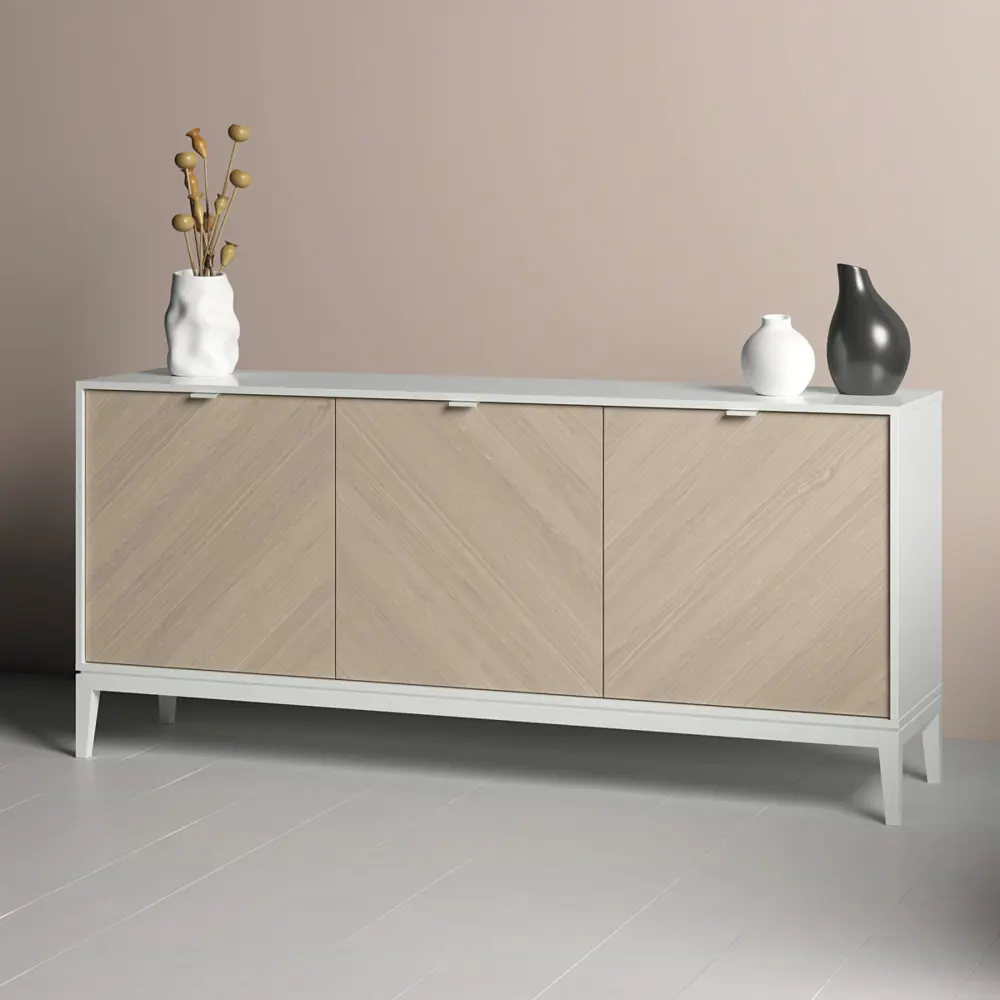 Фото 3 Тумба напольная Ellipse furniture Fjord 182x42x82 см МДФ цвет белый Фото 3 Тумба напольная Ellipse furniture Fjord 182x42x82 см МДФ цвет белый
